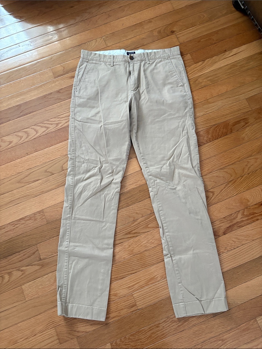 J. Crew Slim Khaki Chino Pants in Light Tan
